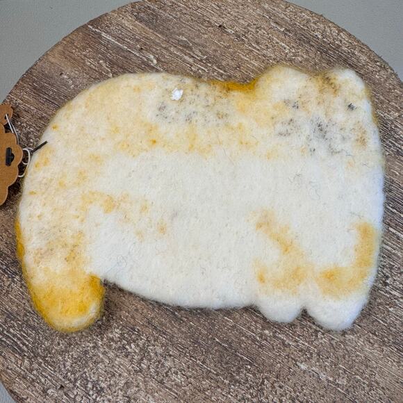 Felt Kitty Cat Leaf Coaster Mug Rug Home Decor Gift for Boho NEW FAST SHIP - Picture 5 of 7